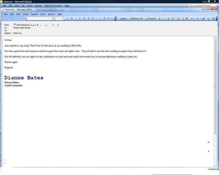 Wedding Disco Bird Hills Golf Club Maidenhead review