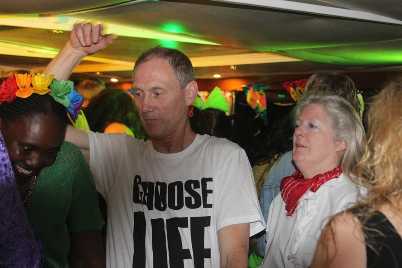 man with choose life t-shirt on