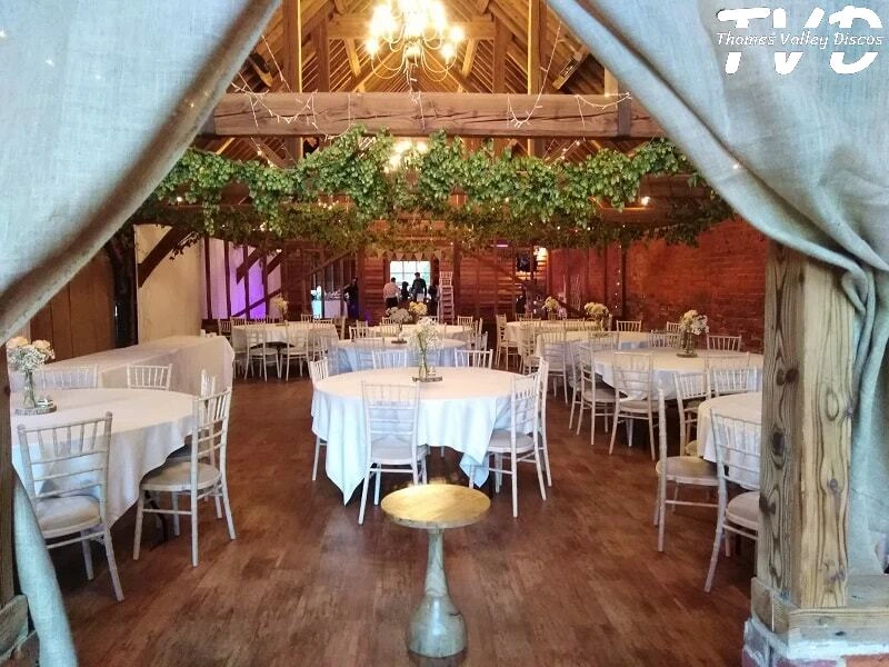 main hall within the barn